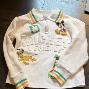 Disney Mickey & Friends Kids White Sweatshirt